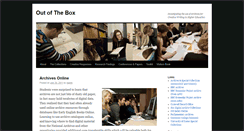 Desktop Screenshot of outofthebox.falmouth.ac.uk