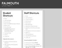 Tablet Screenshot of portal.falmouth.ac.uk